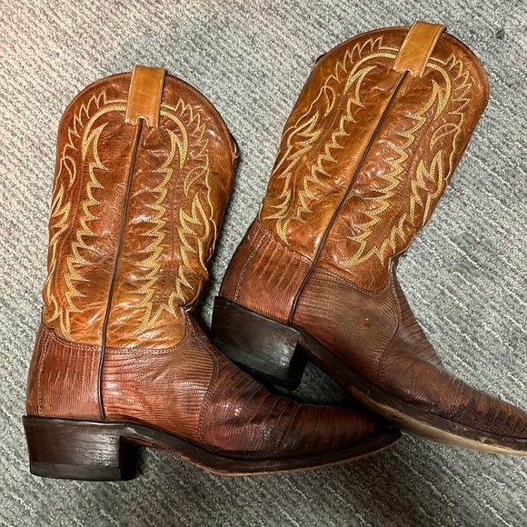 レア　TONY LAMA トニーラマ　ヴィンテージ　y2k サイズ8 1/2 E Tony Lama | Shoes | Tony Lama Peanut Brittle Promo Lizard